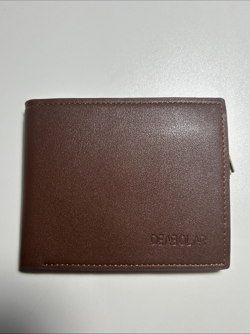 Men's Brown Leather Card & Key Wallet